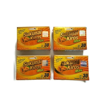 Sukunai Kiros Max 4 Pack 120 Capsules for Weight Loss 100 % Natural