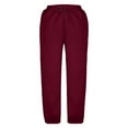 thumbnail image 5 of KAUOD Girls Sweatpants Ribbed Cuffs Joggers Cute Sweat Pants Teen Kids Plain Baggy Fleece Warm Sport Pants with Pockets, 5 of 7
