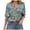 Blue, variant on idosla Womens Tops 3/4 Length Sleeve Dressy Casual Blouses for Women 2026 Trendy Crew Neck T Shirts Summer Clothes (Black, L)