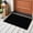 Black, variant on Black Bathroom Mats 2x3 FT, Non Slip Small Kitchen Mat, Solid Color Farmhouse Black Washable Soft Backed Front Door Throw Rugs Non-Shedding Indoor Outdoor Doormat for Entryway Sink