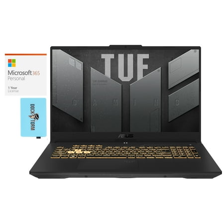 ASUS TUF Gaming F17 Gaming/Entertainment Laptop (Intel i7-12700H 14-Core, 17.3in 144Hz Full HD (1920x1080), Win 11 Pro) with Microsoft 365 Personal , Hub
