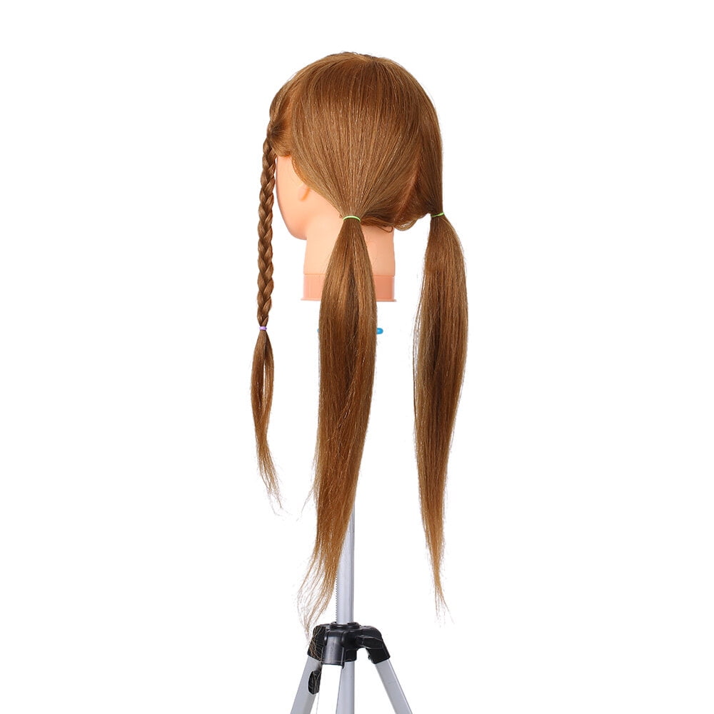 model head,Head Head Hair Doll Head Dummy Head Real Hair Doll Blonde Manikin Head Dummy Eryue Blonde