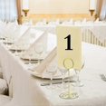 thumbnail image 2 of 24 Pieces Gold Table Number Holders Wedding Place Card Holders Table Centerpieces Photo Holder Clips Wire Picture Clips Memo Note Photo Stand, 2 of 5