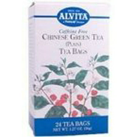 Alvita thé vert chinois caféine sans gras (1x24 Bag)