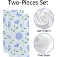 thumbnail image 2 of Soft Hand Fingertip Towels, 2 Pcs Face Bath Towels Floral Seamless Pattern Absorbent Washcloths for Bathroom Hotel Kitchen, 30"x15", Absorbent Soft Hand Fingertip Towels, 2 of 6