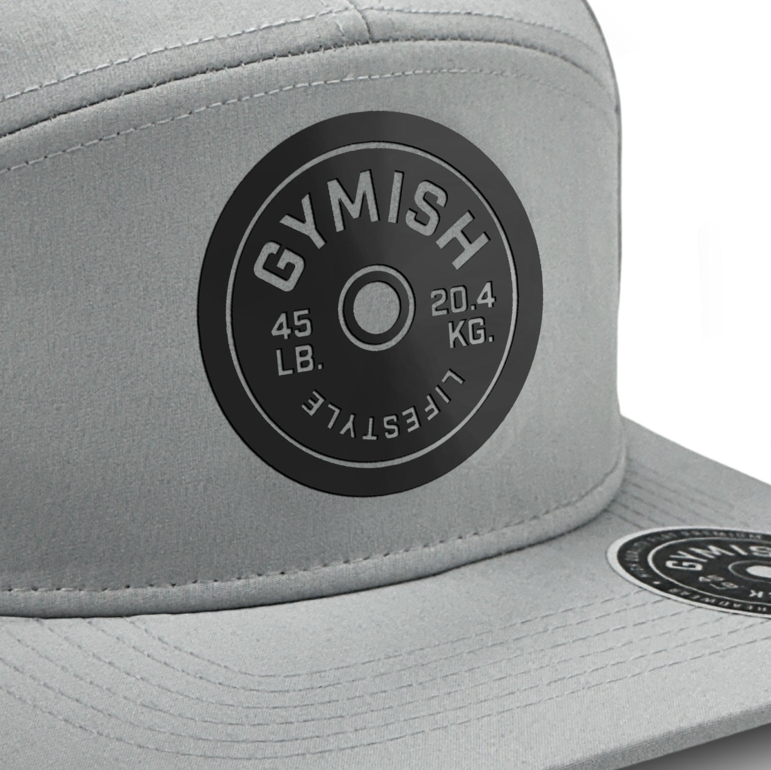 GYMISH Lifestyle Weightplate Men's Workout Hat with Laser-Vented Design in Various Colors