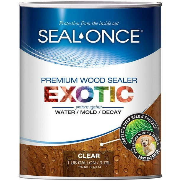 SEALONCE Exotic Premium wood sealer, waterproofer & stain (1 Gallon