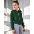 thumbnail image 3 of Arshiner Tween Sweatshirts for Girls Full Zip Up Kids Hoodies Christmas Green Y2k Clothes Hoodies Green Hoodie Hoodie For Girls 10-12, 3 of 5