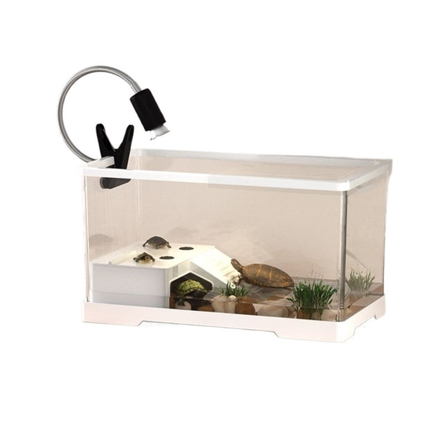 Turtle tank visual turtle ecological integrated bottom drainage household use