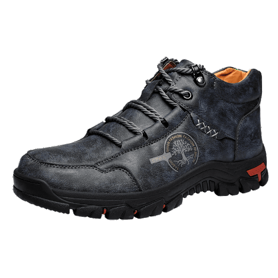 Mens Dress Shoes, Waterproof Work Boots Oxfords Loafers Low Soft Toe Hand Stitched Brogues Lace Up For Driving, Walking & Weddings Black Blue 39-48