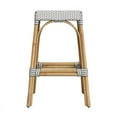 thumbnail image 2 of Butler Specialty Company Robias Rectangular Rattan 30" Bar Stool - Gray & White, 2 of 6