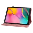 thumbnail image 2 of Case for Samsung Galaxy Tab A 10.1 2019 SM-T515/SM-T510, Flower Pattern PU Leather Multi-Angle Viewing Stand Shockproof Flip Case with Card Slot, Magnetic Clasp, Pencil Slot, Pink, 2 of 11