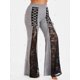 thumbnail image 2 of Pantalones Acampanados con Encaje Insertado de Talla Extra Rosegal  Pantalones de talla grande, 2 of 5