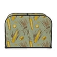 thumbnail image 2 of Balery Cartoon Corn and Wheat Pattern Oven Cover Kitchen Bread Machine Protector, 4 Slice Toaster Cover for Home, Anti Dust Fingerprint Coaster Cover, 2 of 7