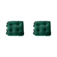 thumbnail image 2 of Injueey Cojín de asiento y cómodo para máxima relajación, cojines de suelo cuadrados de fácil cuidado, verde, negro, 43*43cm verde negro 43*43cm 2piezas, 2 of 6