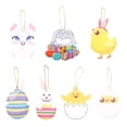 thumbnail image 1 of Naiovety 7 Uds. De accesorios colgantes de de Pascua para el hogar, puerta de pared de tamaño pequeño, decoración colgante DIY, adorno Kits de decoración para fiestas, 1 of 6