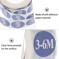 thumbnail image 4 of FRCOLOR Size Sticker 2 Rolls Month Size Paper Sticker Label Clothing Size Adhesive Printed Sticker,0.87"X0.87"X0.04", 4 of 4