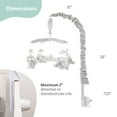 thumbnail image 5 of The Peanutshell Elephant Musical Mobile in Grey, 5 of 8