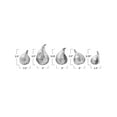 thumbnail image 2 of Creative Co-Op Decorative Resin Figs, Silver Finish, Set of 5, 2 of 6