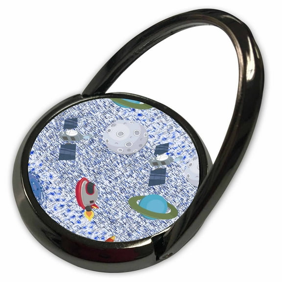 3dRose, Blue Outer Space and Planets, Phone Ring