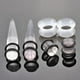 thumbnail image 3 of Juego de 50 tapones acrílicos para el tabique nasal y el oído. 50 piezas-claro, 3 of 6