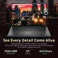 thumbnail image 4 of Dell 16 16'' FHD+ Touchscreen Laptop, AMD Ryzen 7 250, 64GB RAM, 3TB Storage(2TB SSD+1TB Docking Station Set), AMD Radeon Graphics, Backlit Keyboard, Numeric Pad, Win 11 Pro, Black, 4 of 8