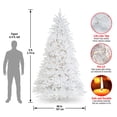 thumbnail image 6 of National Tree Company 9 ft. Pre-Lit Artificial Dunhill Fir Christmas Tree, White, Clear Lights, Includes Stand, 6 of 8