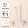 thumbnail image 4 of NICKSUN Birthday Gifts for Women, Necklace for Women, Mom Birthday Valentines Mothers Day Gifts, Girlfriend Necklaces, Daughter Heart Jewel, Anniversary for Her, 4 of 6