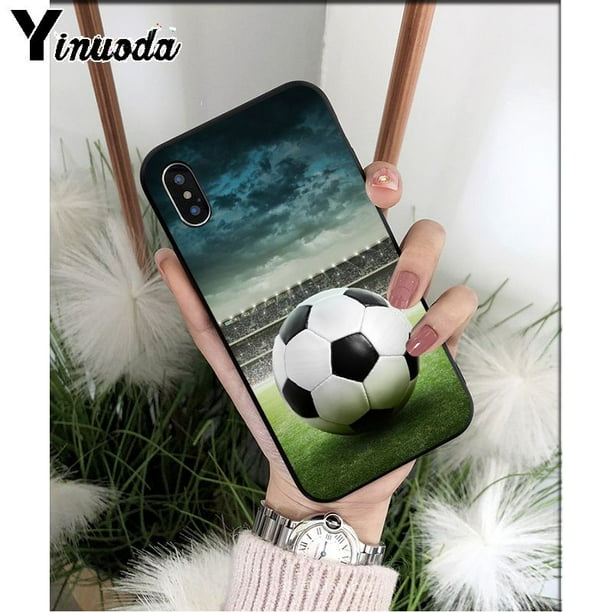 Yinuoda-Coque de téléphone Fire Football, Ballon de football, iPhone 13, 5, 5Sx, 6, 7, 7plus, 8, 8Plus, X, XS, MAX, Poly, Haute qualité qiuyongming unisex