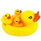 thumbnail image 5 of Juguetes de agua para niños, pato de baño grande, tres pequeños, llamado pato trompeta amarillo, 5 of 5