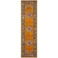 thumbnail image 3 of SAFAVIEH Madison Emmet Traditional Runner Rug, Orange/Fuchsia, 2'3" x 10', 3 of 8