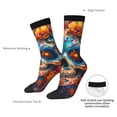 thumbnail image 4 of Cauagu Colorful Floral Skull A Print Crew Socks for Women and Men,Adult Athletic Running Socks 1-Pair Sports Socks Work Gear Socks with Moisture Wicking, 4 of 6