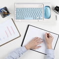 thumbnail image 3 of Estbridge Portable Bluetooth Keyboard and Mouse Set for Travel  Wireless  with Silent Click Mouse  Magical Control Bluetooth Keyboard for Mobile Devices, 3 of 9