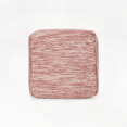 thumbnail image 2 of Enigma Yarn and Cotton Square Pouf in Red and White - Versatile for Ottomans and Floor Cushions, 2 of 5