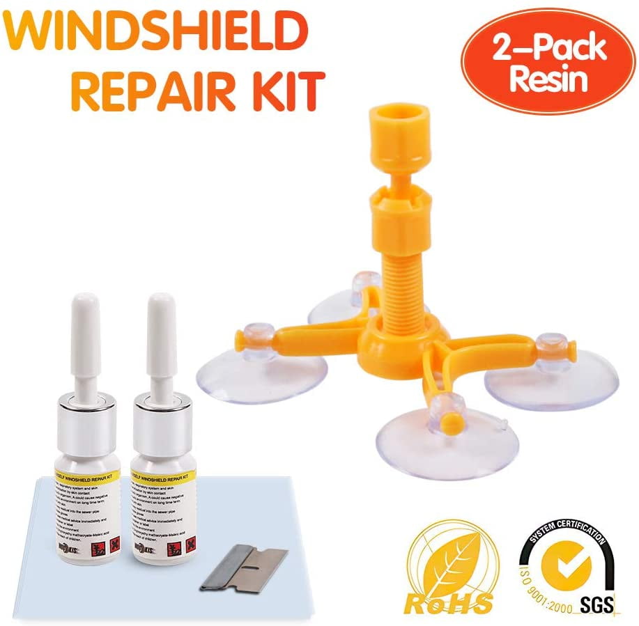 xingxinqi Car Windshield Repair Kit Auto Windshield Repair Tool with Windshield Repair Resin for Auto Glass Windshield Crack Chip Scratch/Chips/Cracks/Bulls-Eyes/Stars