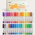 thumbnail image 1 of Tarro de pintura al temple Melo, 30 colores, lavable para niños de 3 a 5 años, 1 of 6