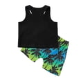thumbnail image 2 of Kiapeise Baby Boy Summer Outfits Sleeveless Tank Tops Shorts 2 Pcs Tracksuit, 2 of 8
