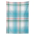 thumbnail image 3 of Ambesonne Checkered Tablecloth Rectangular Table Cover, Pastel Fresh Summer, 60"x90", Aqua Turquoise Pink, 3 of 4