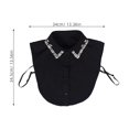 thumbnail image 2 of unbranded 2Ud Cuello Falso Desmontable De Media Camisa Con Pedrería Accesorio Para Blusas, 2 of 8