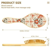 YAZAOO Soft Hair Brush Hair Comb Detangler Angel Holding A Heart Smoothing Hair Care Beauty Gift