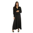 thumbnail image 2 of Women's Maternity Long Sleeve Empire Maxi Dress, 2 of 7