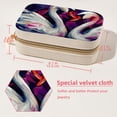 thumbnail image 5 of Swan Velvet Portable Earring Holder with Removable Compartment: Display Case, Jewelry Box, Decorative Box - Gift!, 5 of 7