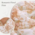 thumbnail image 4 of Amberspace Botanical Flowers Design 7-piece Bed in a Bag Comforter Set with Sheets,Autumn Leaf,King, 4 of 8