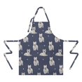 thumbnail image 2 of West Highland White Terrier Apron-Garden Aprons for Women with Pockets-Cotton Linen Waterproof Kitchen Cooking Gardening Aprons Adjustable for Kitchen,Cooking,BBQ and Salon 33x27 Inch, 2 of 7