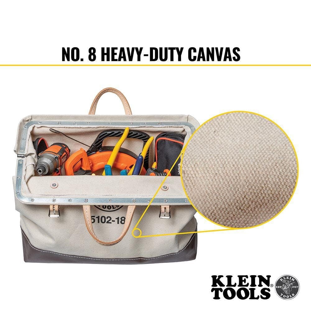 Klein Tools 18In (457 Mm) Canvas Tool Bag