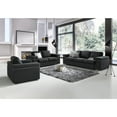 thumbnail image 2 of 45" Gianna Black Linen Fabric Arm Chair, 2 of 5