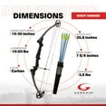 thumbnail image 3 of Genesis Original Archery Compound Bow Adjustable Size, Right Hand, Carbon, 3 of 7