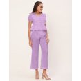 thumbnail image 3 of Moomaya Solid 2 Pcs Co-Ord Set For Women, Cotton Top With Pajamas, 3 of 8