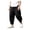 B03-Black, variant on Boys Harem Jogger Pants Lightweight Loose Fit Sweatpants Elastic Cuff Breathable Summer Bottoms 2-14 Years