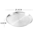 thumbnail image 1 of 3X Seafood Plate Set Double Stainless Steel Snack Plate Afternoon Tea Cake, 1 of 6